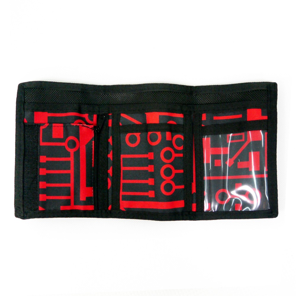 Unisex Wallet Integrated Circuit Anunnaki Red