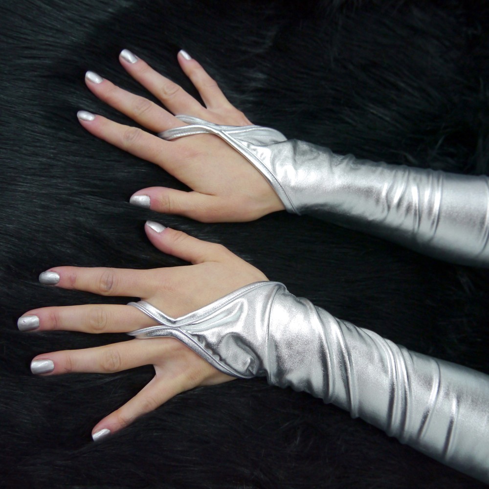Fäustlinge Fingerlose Handschuhe für Damen für die Abendgesellschaft Luna