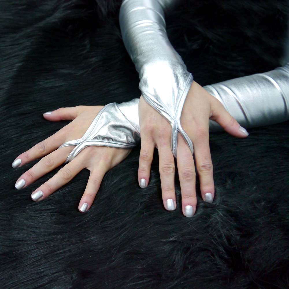 Fäustlinge Fingerlose Handschuhe für Damen für die Abendgesellschaft Luna
