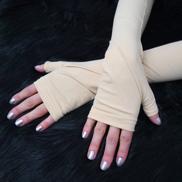 Mitenki Rękawiczki damskie bez palców wieczorowo imprezowe La Piel Que Habito Anunnaki