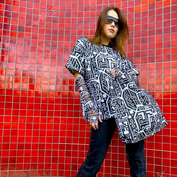 Koszulka Integrated Circuit Black&White - T-shirt ANUNNAKI