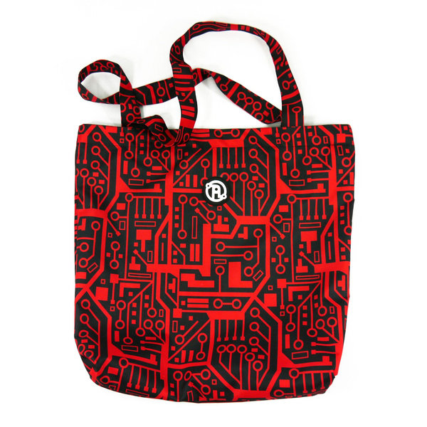 Torba Maxi Anunnaki Integrated Circuit - Red