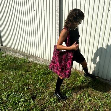 Torba Maxi Anunnaki Integrated Circuit - Amarant