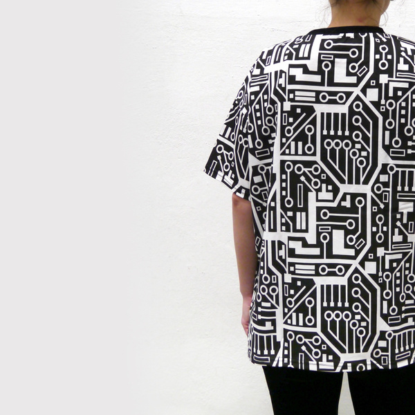 Koszulka Integrated Circuit Black&White - T-shirt ANUNNAKI