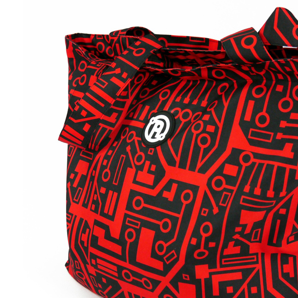 Torba Maxi Anunnaki Integrated Circuit - Red