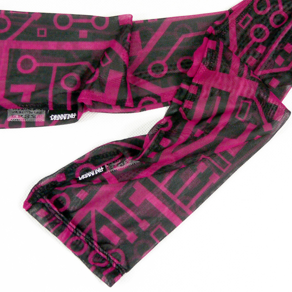 Mitenki Rękawiczki damskie bez palców z tiulu wieczorowo imprezowe Integrated Circuit Pink Anunnaki