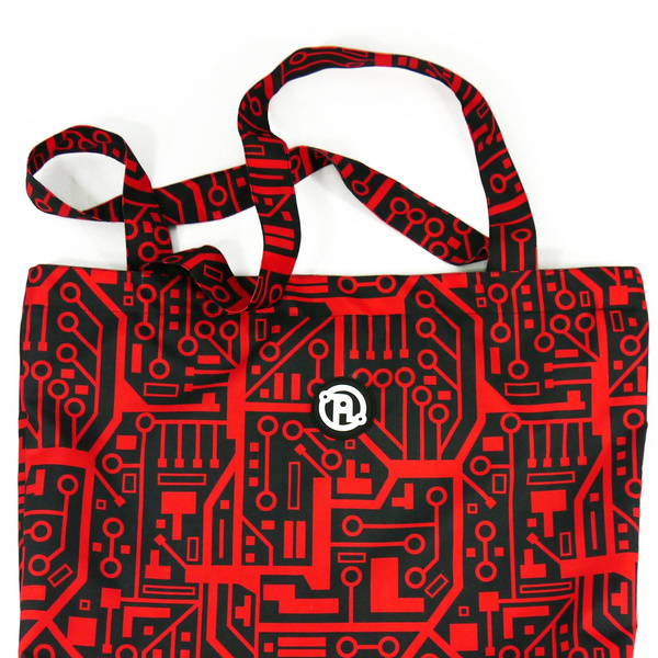 Torba Maxi Anunnaki Integrated Circuit - Red