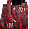 Fäustlinge Fingerlose Tüll-Handschuhe für Damen für die Abendgesellschaft Integrated Circuit Red 