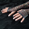 Fäustlinge Fingerlose Tüll-Handschuhe für Damen für die Abendgesellschaft Error Anunnaki 