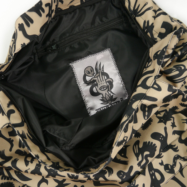Maxi Bag Anunnaki Extraterrestrials Beige Black