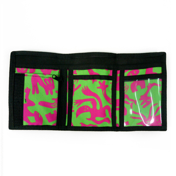 Portfel unisex uniwersalny Extraterrestrials Anunnaki Pink Green