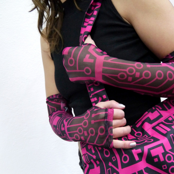 Torba Maxi Anunnaki Integrated Circuit - Amarant