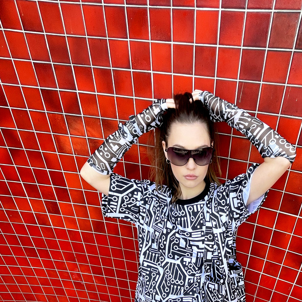 Koszulka Integrated Circuit Black&White - T-shirt ANUNNAKI