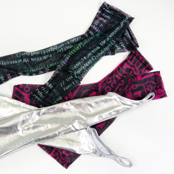 Mitenki Rękawiczki damskie bez palców z tiulu wieczorowo imprezowe Error Anunnaki