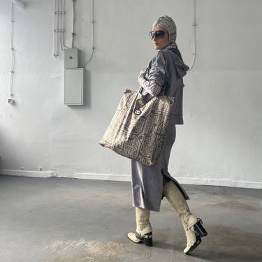 Torba Maxi Anunnaki Integrated Circuit - Grey