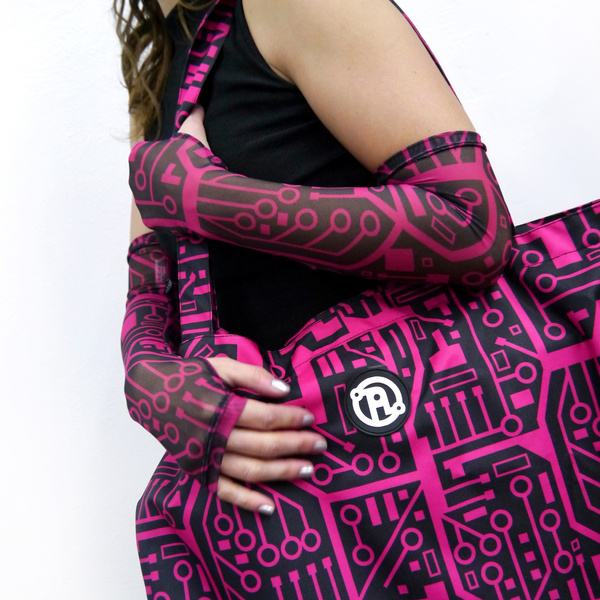 Torba Maxi Anunnaki Integrated Circuit - Amarant