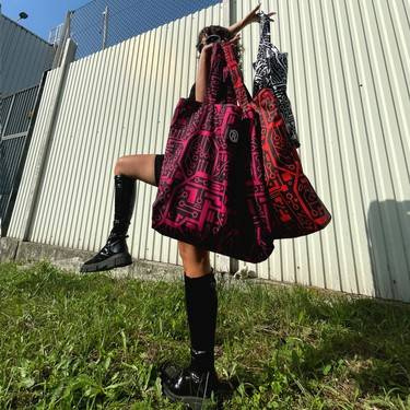 Torba Maxi Anunnaki Integrated Circuit - Amarant